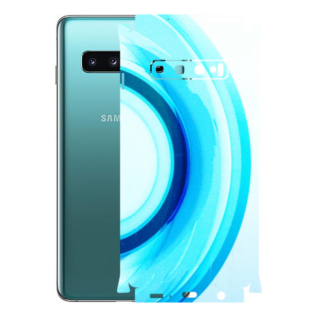 Samsung A/S Series Phone Skins (All Models) - The Blue Curve - 3D Embossed Finish (L-244) Samsung Galaxy S10