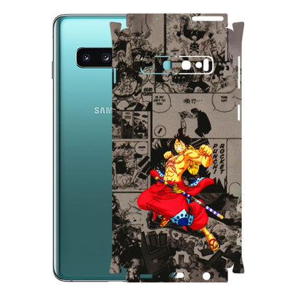 Samsung A/S Series Phone Skins (All Models) - One Piece Rocket Punch Manga - 3D Embossed Finish (L-25) Samsung Galaxy S10