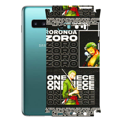 Samsung A/S Series Phone Skins (All Models) - One Piece Zoro - 3D Embossed Finish (L-250) Samsung Galaxy S10