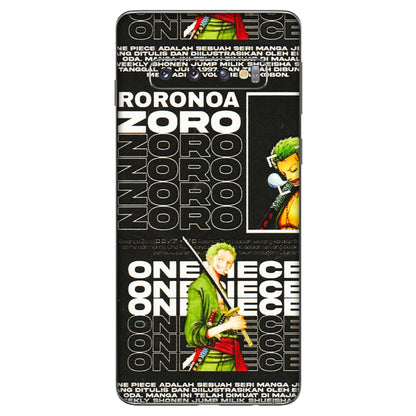 Samsung A/S Series Phone Skins (All Models) - One Piece Zoro - 3D Embossed Finish (L-250) Samsung Galaxy S10