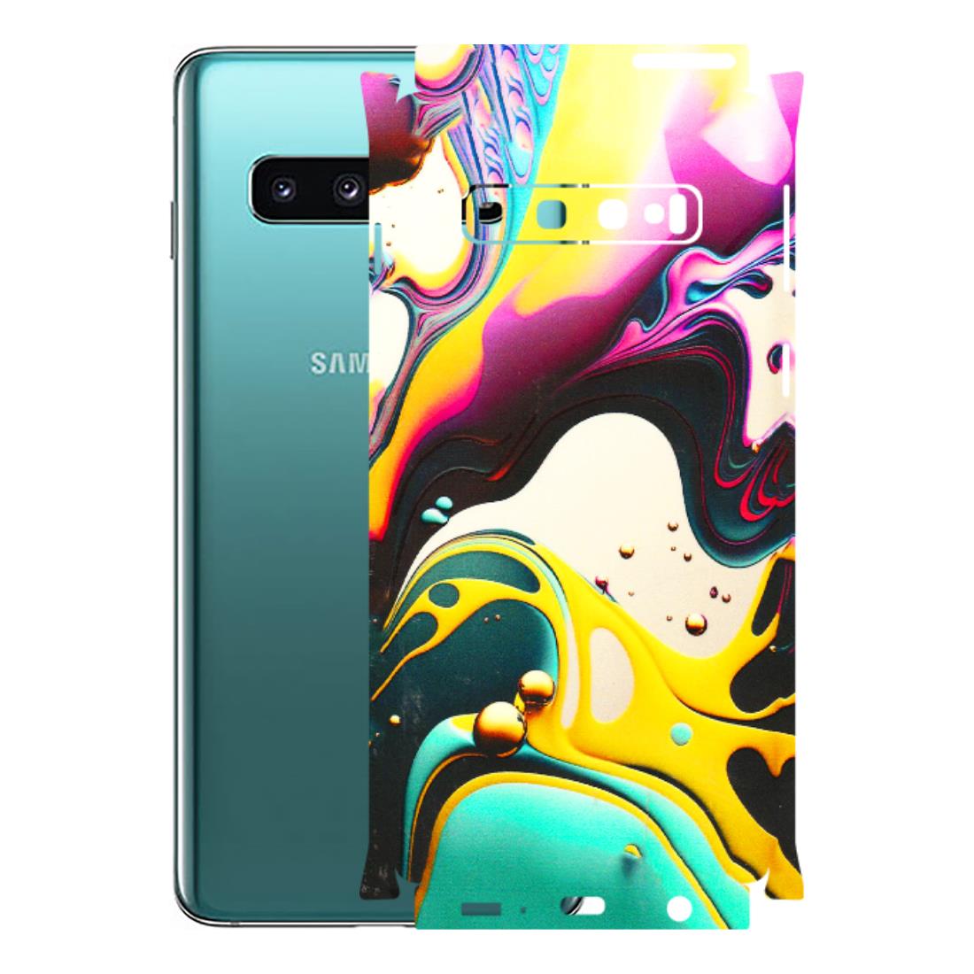 Samsung A/S Series Phone Skins (All Models) - Multicolor Abstract pattern - 3D Embossed Finish (L-254) Samsung Galaxy S10