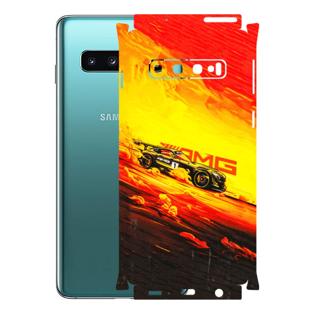 Samsung A/S Series Phone Skins (All Models) - AMG Car Speed Cover - 3D Embossed Finish (L-256) Samsung Galaxy S10