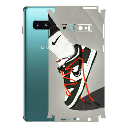 Samsung A/S Series Phone Skins (All Models) - New Grey Sneaker - 3D Embossed Finish (L-261) Samsung Galaxy S10