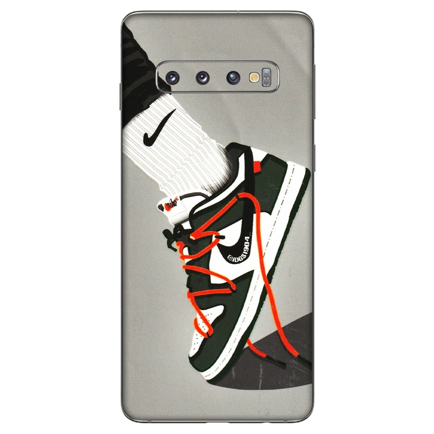 Samsung A/S Series Phone Skins (All Models) - New Grey Sneaker - 3D Embossed Finish (L-261) Samsung Galaxy S10