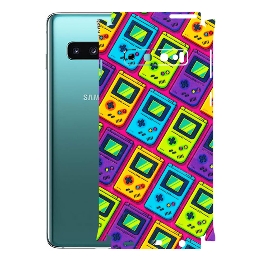 Samsung A/S Series Phone Skins (All Models) - Gameboy Colourful - 3D Embossed Finish (L-266) Samsung Galaxy S10