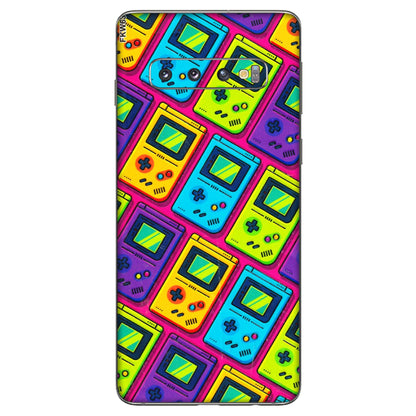 Samsung A/S Series Phone Skins (All Models) - Gameboy Colourful - 3D Embossed Finish (L-266) Samsung Galaxy S10