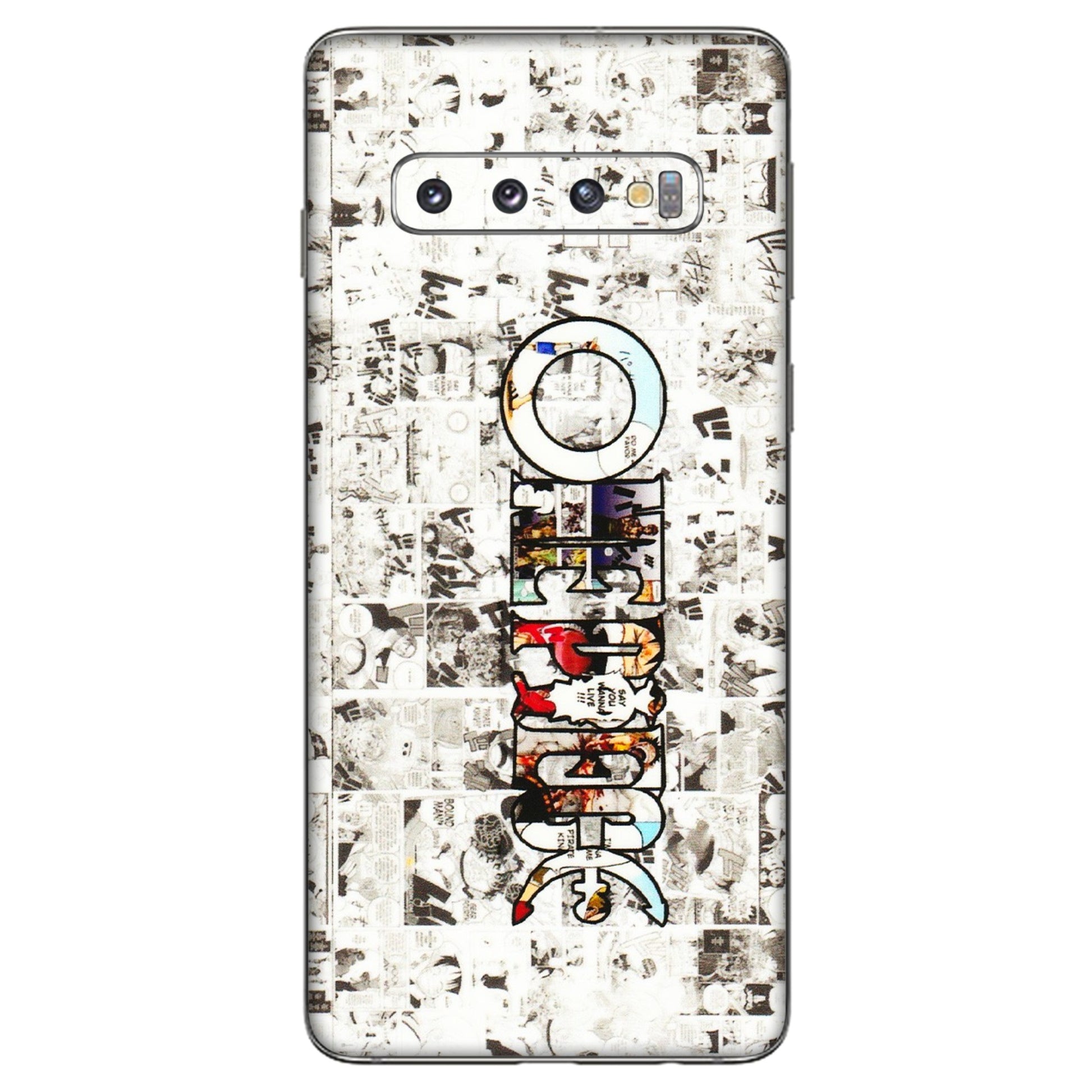 Samsung A/S Series Phone Skins (All Models) - One Piece Manga - 3D Embossed Finish (L-26) Samsung Galaxy S10