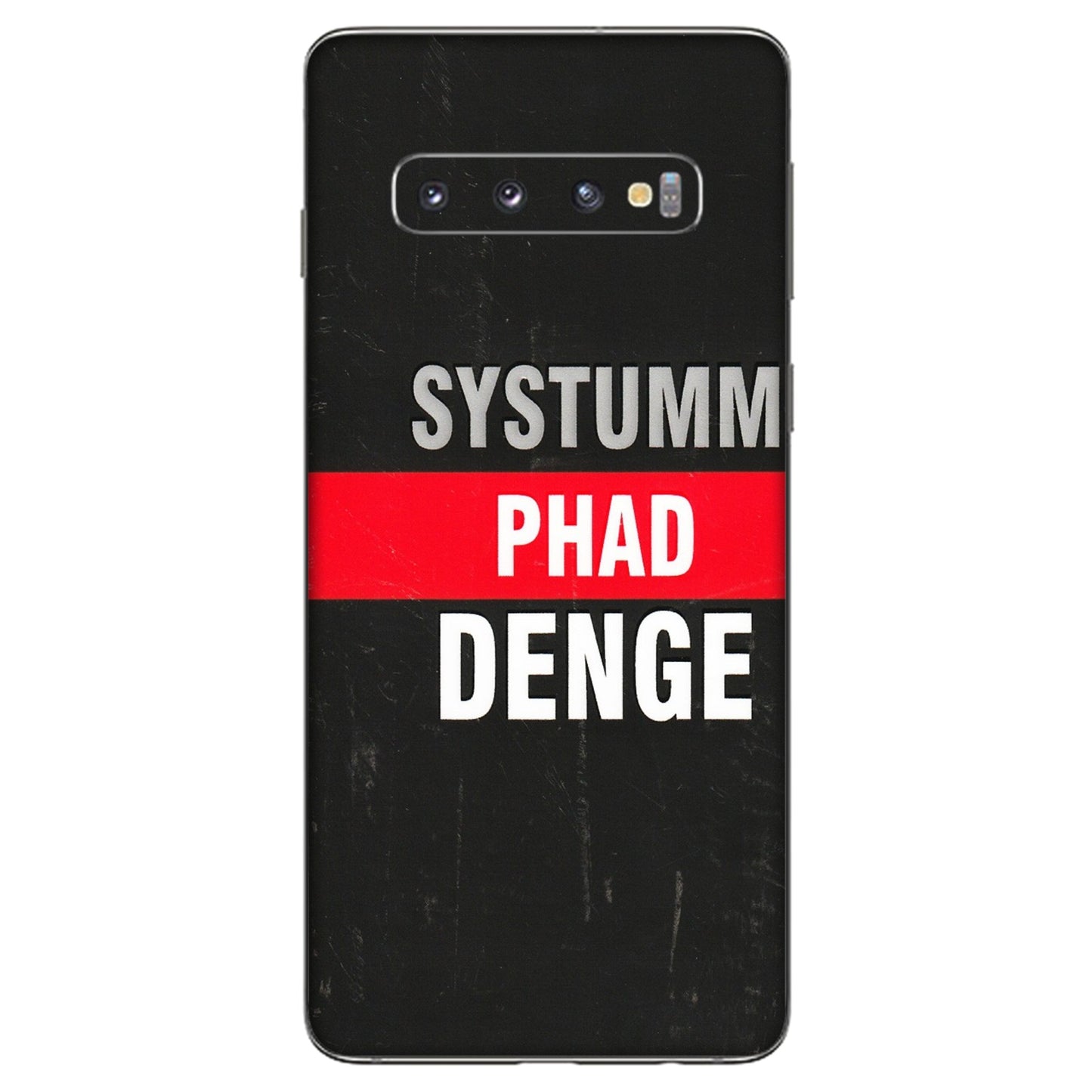 Samsung A/S Series Phone Skins (All Models) - Systumm Phad Denge - 3D Embossed Finish (L-278) Samsung Galaxy S10