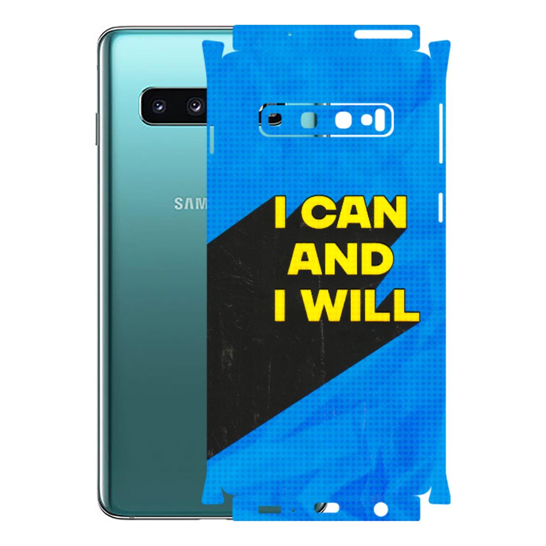 Samsung A/S Series Phone Skins (All Models) - I Can And I Will - 3D Embossed Finish (L-281) Samsung Galaxy S10