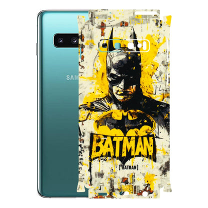Samsung A/S Series Phone Skins (All Models) - Batman Yellow BT - 3D Embossed Finish (L-304) Samsung Galaxy S10