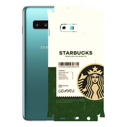 Samsung A/S Series Phone Skins (All Models) - Starbucks Barcode - 3D Embossed Finish (L-308) Samsung Galaxy S10