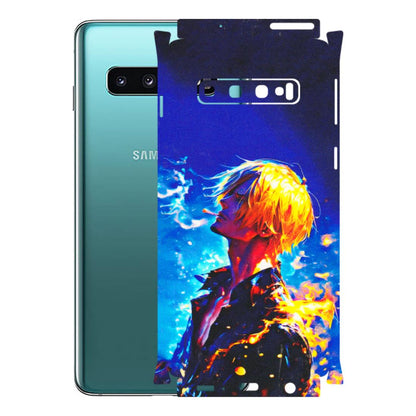 Samsung A/S Series Phone Skins (All Models) - Sanji Vinsmoke One Piece - 3D Embossed Finish (L-319) Samsung Galaxy S10