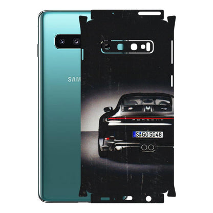 Samsung A/S Series Phone Skins (All Models) - New Black Porsche GT3 - 3D Embossed Finish (L-327) Samsung Galaxy S10
