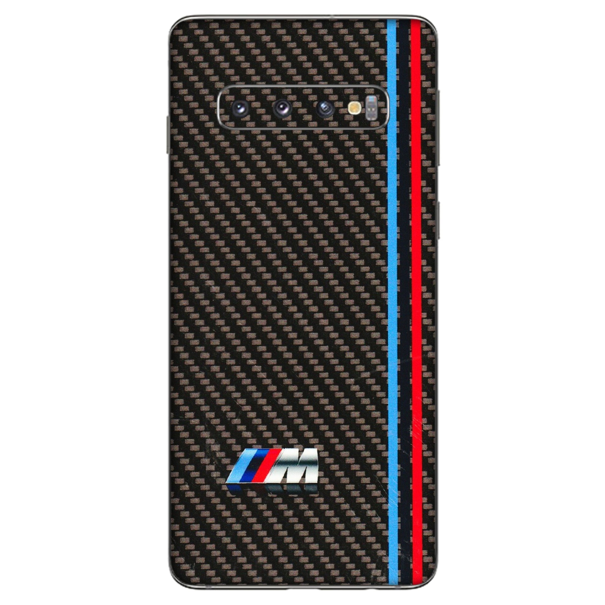Samsung A/S Series Phone Skins (All Models) - BM Carbon Fiber Feels - 3D Embossed Finish (L-38) Samsung Galaxy S10