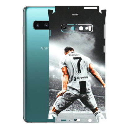 Samsung A/S Series Phone Skins (All Models) - Ronaldo CR7 Crazy - 3D Embossed Finish (L-44) Samsung Galaxy S10