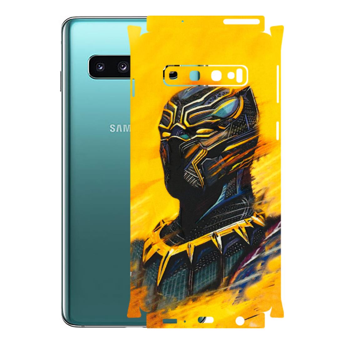 Samsung A/S Series Phone Skins (All Models) - Yellow Panther - 3D Embossed Finish (L-54) Samsung Galaxy S10