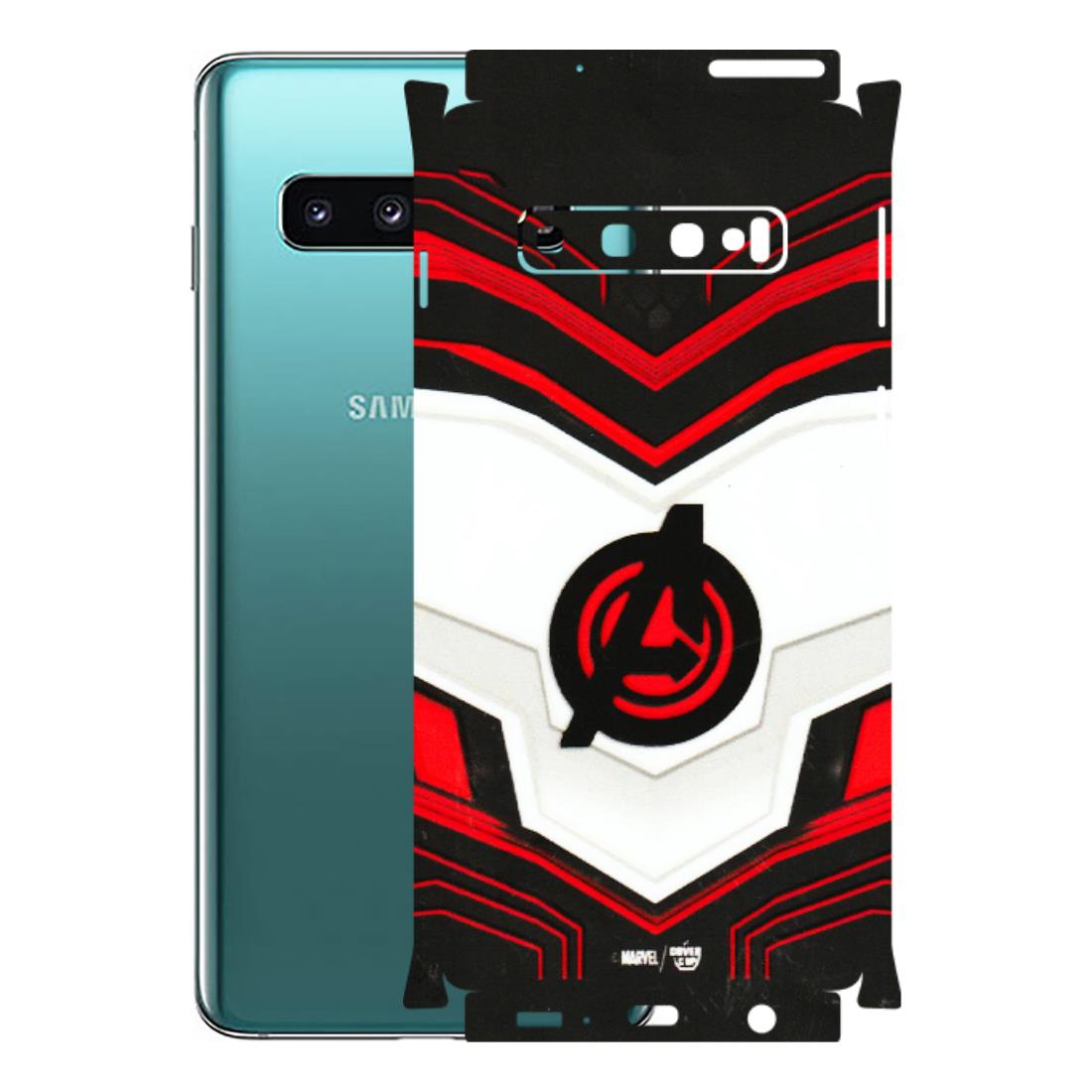 Samsung A/S Series Phone Skins (All Models) - Avengers Logo - 3D Embossed Finish (L-55) Samsung Galaxy S10