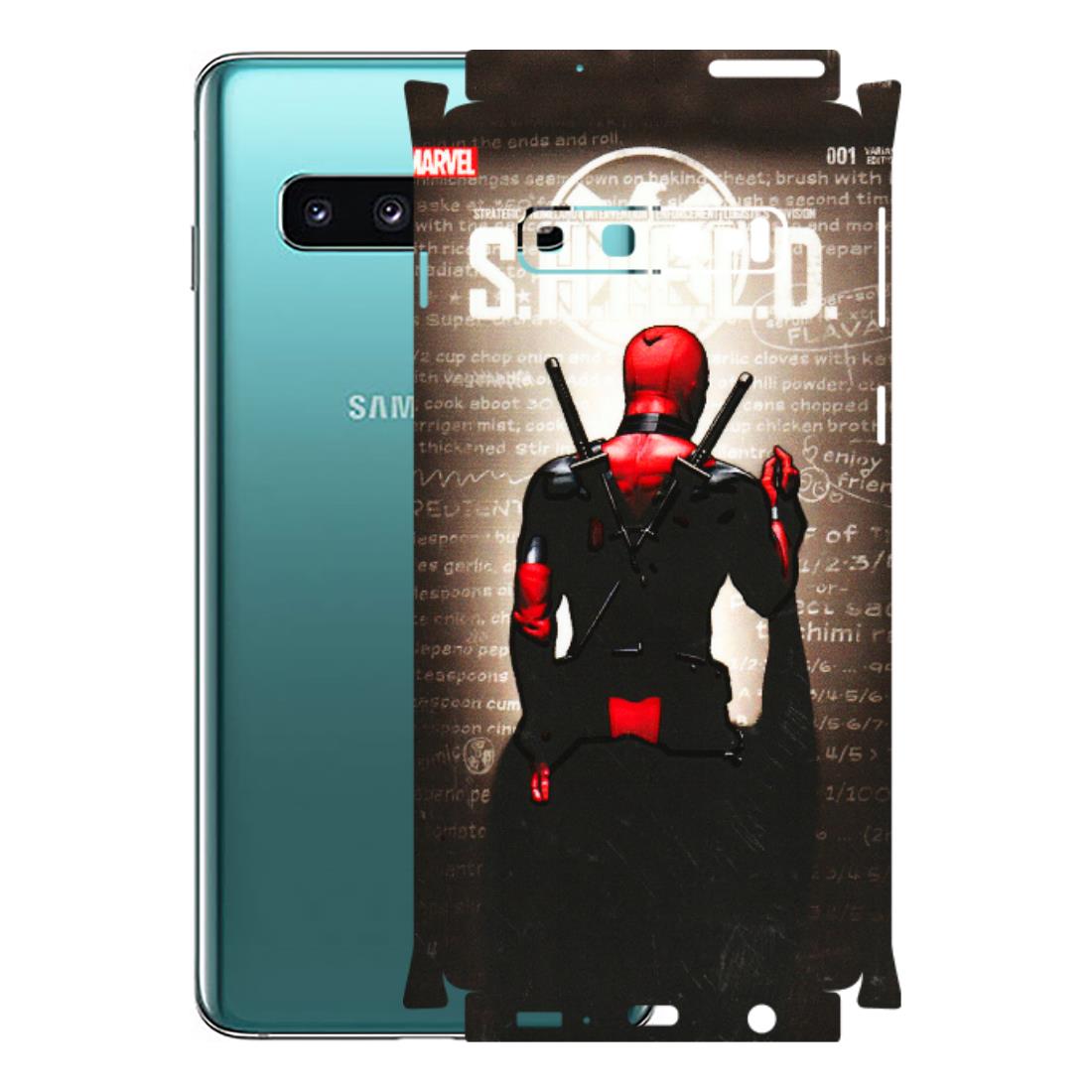 Samsung A/S Series Phone Skins (All Models) - Deadpool - 3D Embossed Finish (L-56) Samsung Galaxy S10