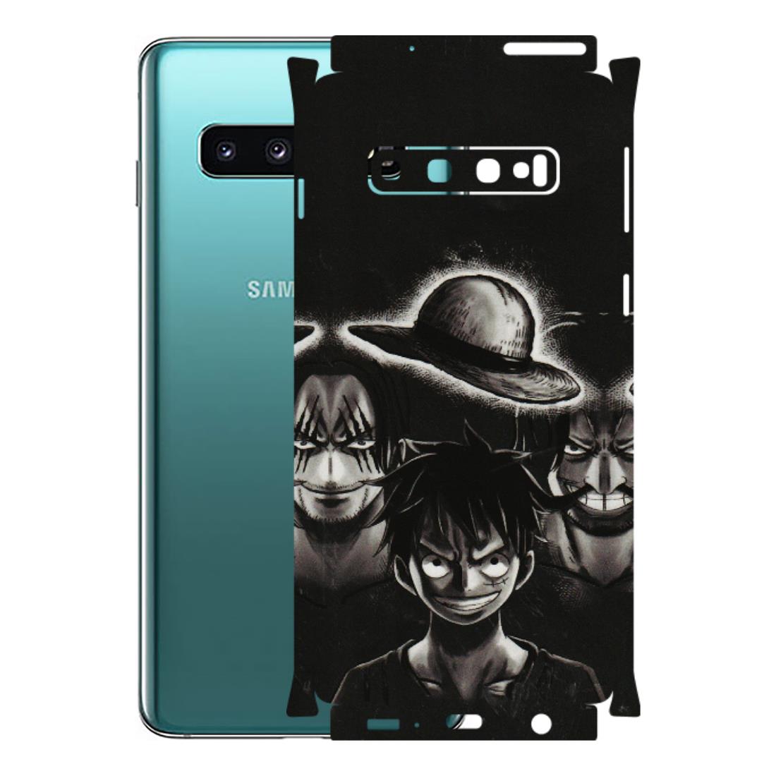 Samsung A/S Series Phone Skins (All Models) - Black Luffy Hat - 3D Embossed Finish (L-57) Samsung Galaxy S10