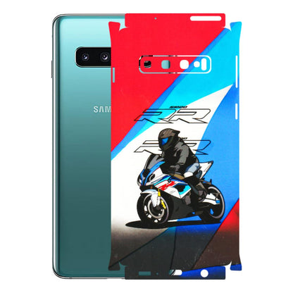 Samsung A/S Series Phone Skins (All Models) - Bikers Love - 3D Embossed Finish (L-58) Samsung Galaxy S10