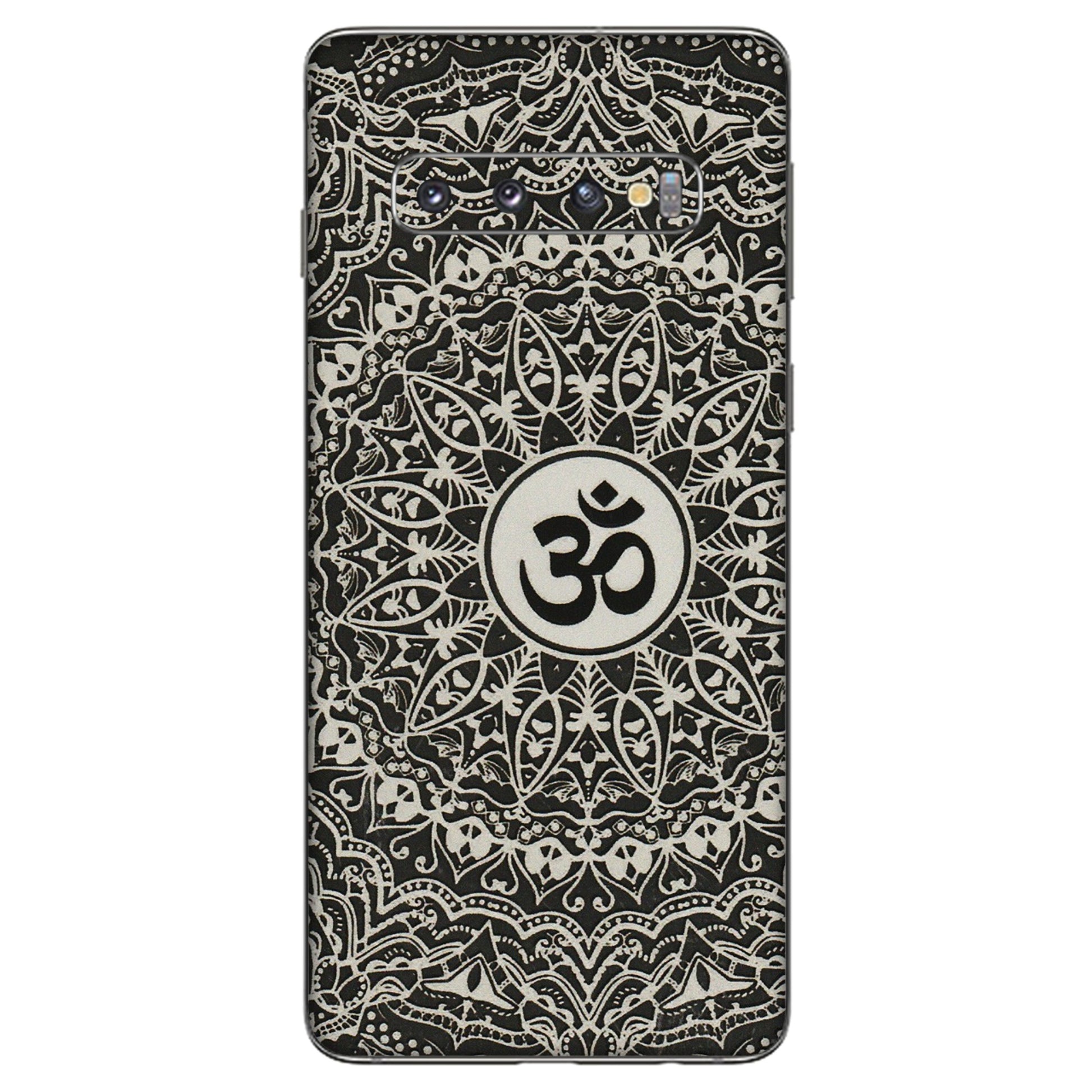 Samsung A/S Series Phone Skins (All Models) - Aum Elegant Mandala - 3D Embossed Finish (L-62) Samsung Galaxy S10