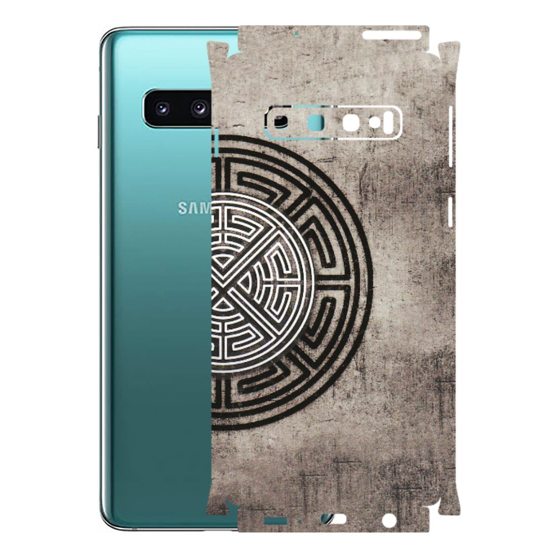 Samsung A/S Series Phone Skins (All Models) - Mysterious Circular Design - 3D Embossed Finish (L-63) Samsung Galaxy S10