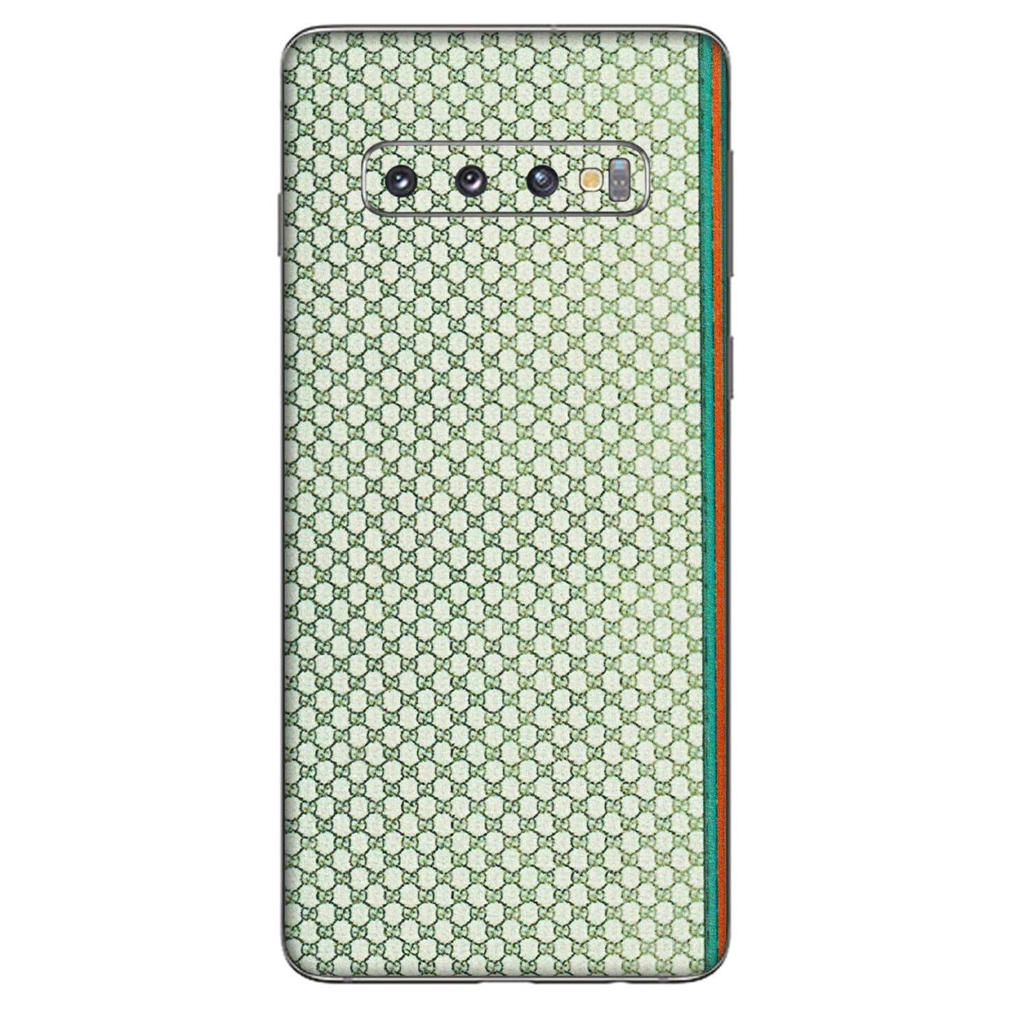 Samsung A/S Series Phone Skins (All Models) - Gucci Fabric Pattern - 3D Embossed Finish (L-73) Samsung Galaxy S10