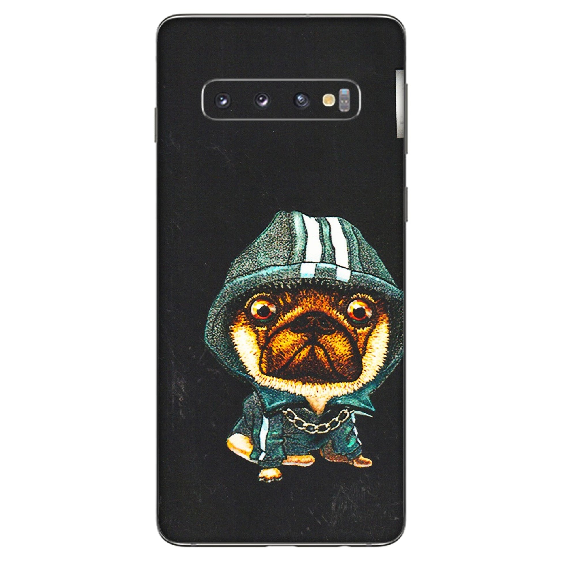 Samsung A/S Series Phone Skins (All Models) - Puppy N Hoodie - 3D Embossed Finish (L-90) Samsung Galaxy S10