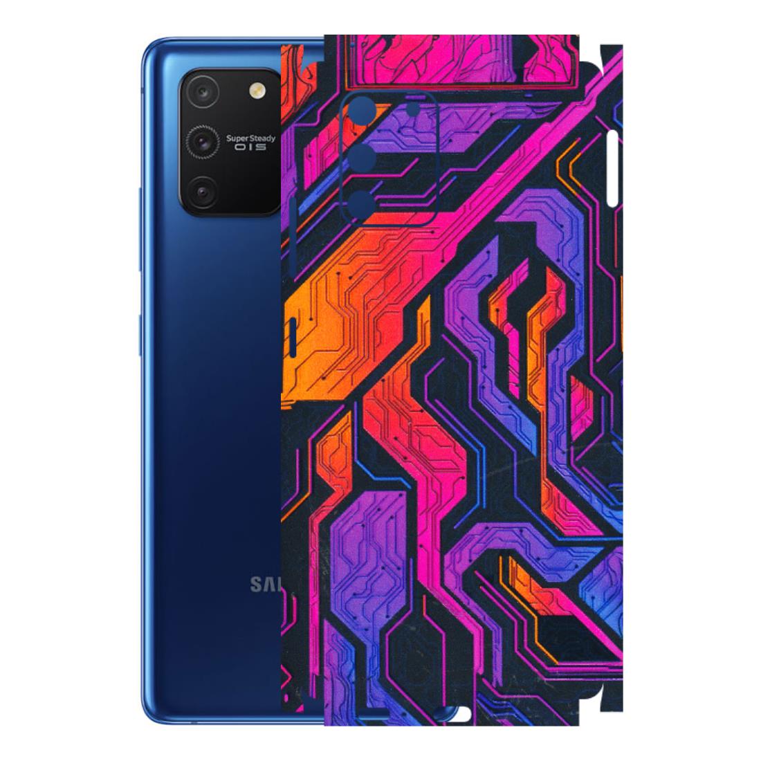 Samsung A/S Series Phone Skins (All Models) - Tech Circuits Futuristic - 3D Embossed Finish (L-07) Samsung Galaxy S10 Lite