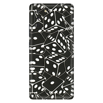Samsung A/S Series Phone Skins (All Models) - Big Black Dices - 3D Embossed Finish (L-106) Samsung Galaxy S10 Lite