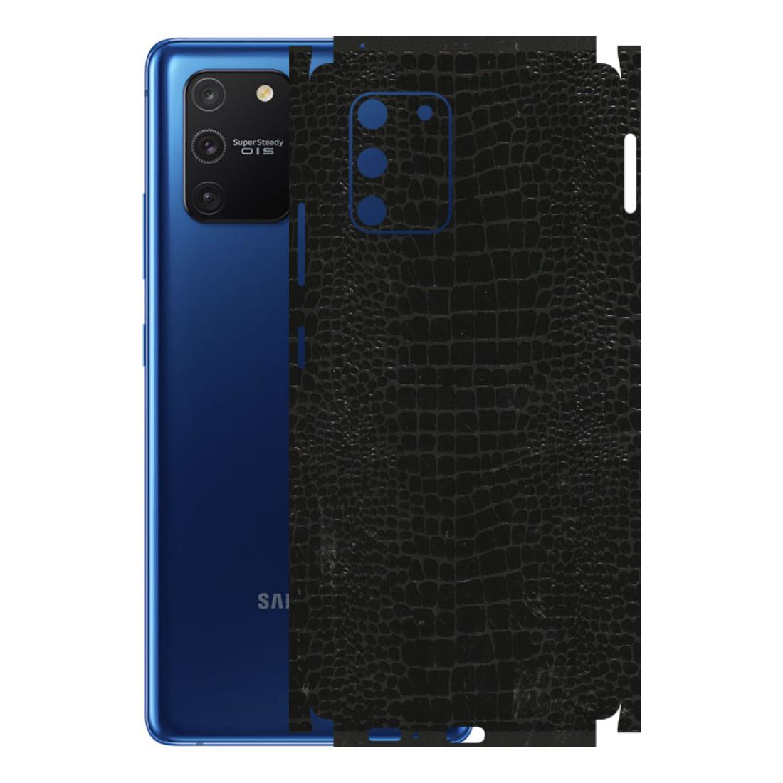 Samsung A/S Series Phone Skins (All Models) - Snake Leather Black - 3D Embossed Finish (L-107) Samsung Galaxy S10 Lite