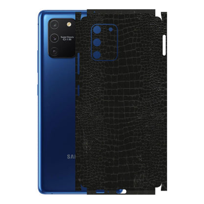 Samsung A/S Series Phone Skins (All Models) - Snake Leather Black - 3D Embossed Finish (L-107) Samsung Galaxy S10 Lite