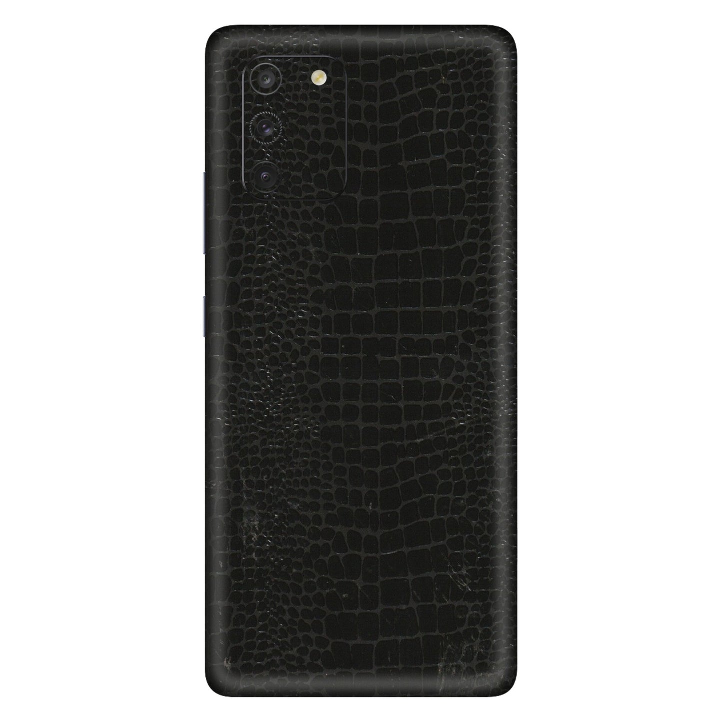 Samsung A/S Series Phone Skins (All Models) - Snake Leather Black - 3D Embossed Finish (L-107) Samsung Galaxy S10 Lite