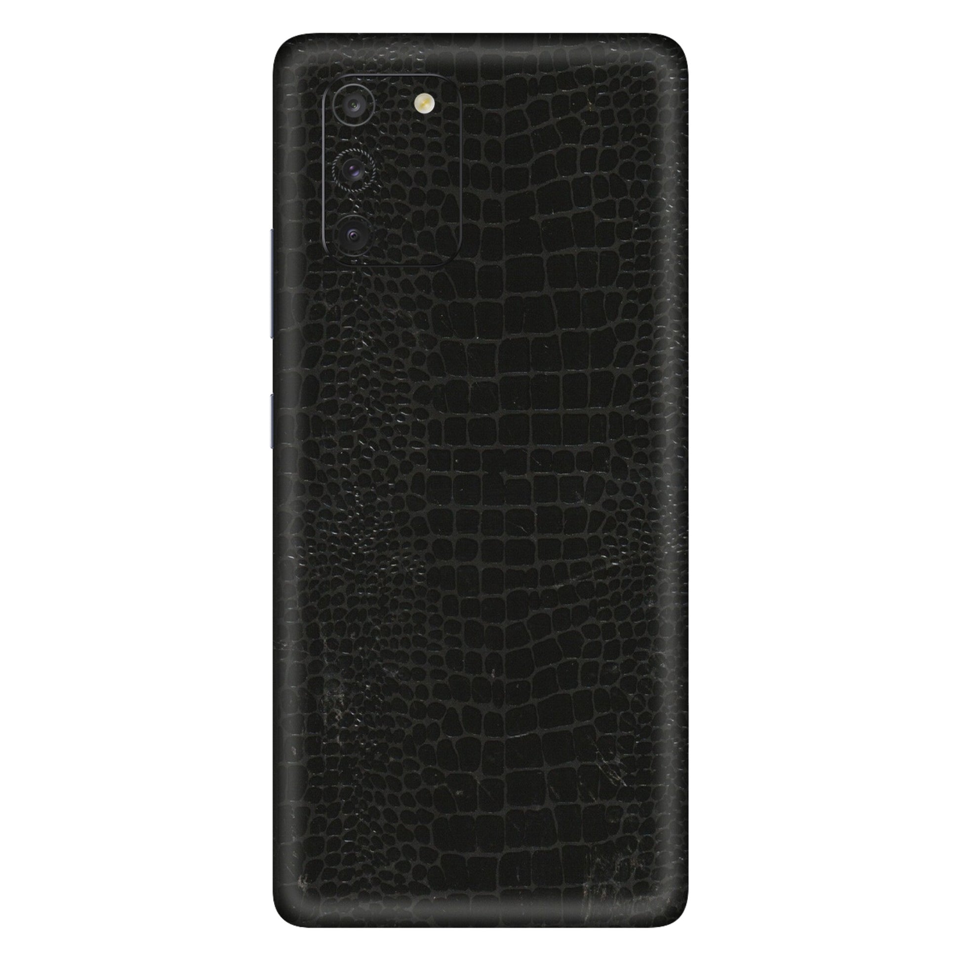 Samsung A/S Series Phone Skins (All Models) - Snake Leather Black - 3D Embossed Finish (L-107) Samsung Galaxy S10 Lite