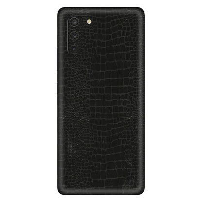 Samsung A/S Series Phone Skins (All Models) - Snake Leather Black - 3D Embossed Finish (L-107) Samsung Galaxy S10 Lite