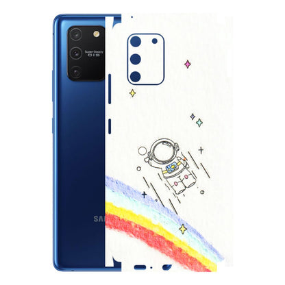 Samsung A/S Series Phone Skins (All Models) - Milkyway Astronaut - 3D Embossed Finish (L-110) Samsung Galaxy S10 Lite