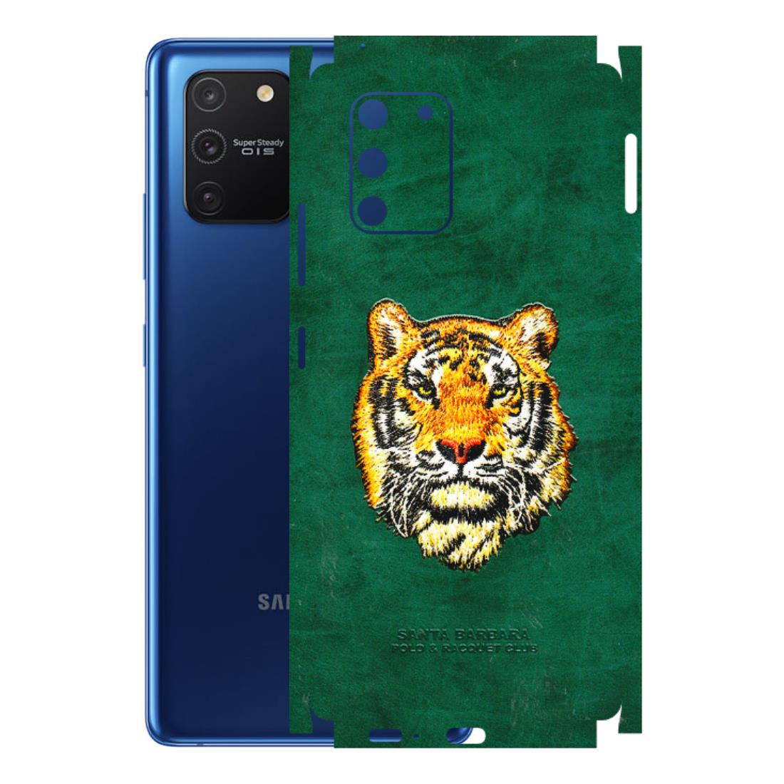 Samsung A/S Series Phone Skins (All Models) - Leather Feel Tiger - 3D Embossed Finish (L-111) Samsung Galaxy S10 Lite