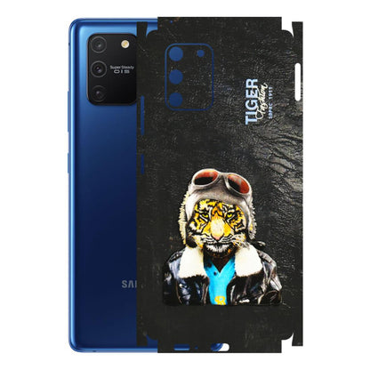 Samsung A/S Series Phone Skins (All Models) - Rider Tiger - 3D Embossed Finish (L-113) Samsung Galaxy S10 Lite