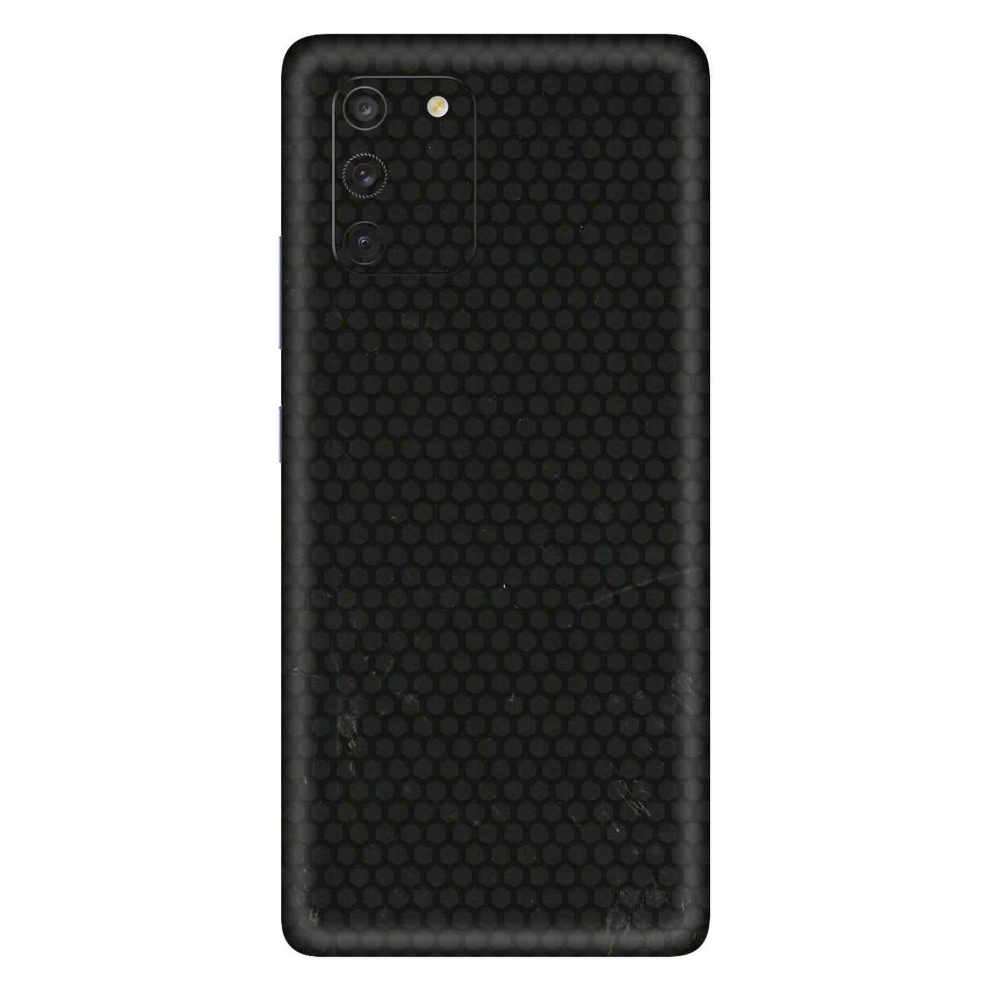Samsung A/S Series Phone Skins (All Models) - Black honeycomb - 3D Embossed Finish (L-114) Samsung Galaxy S10 Lite