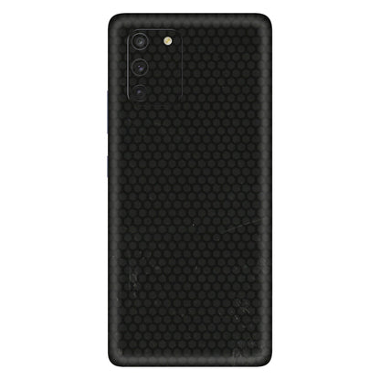 Samsung A/S Series Phone Skins (All Models) - Black honeycomb - 3D Embossed Finish (L-114) Samsung Galaxy S10 Lite