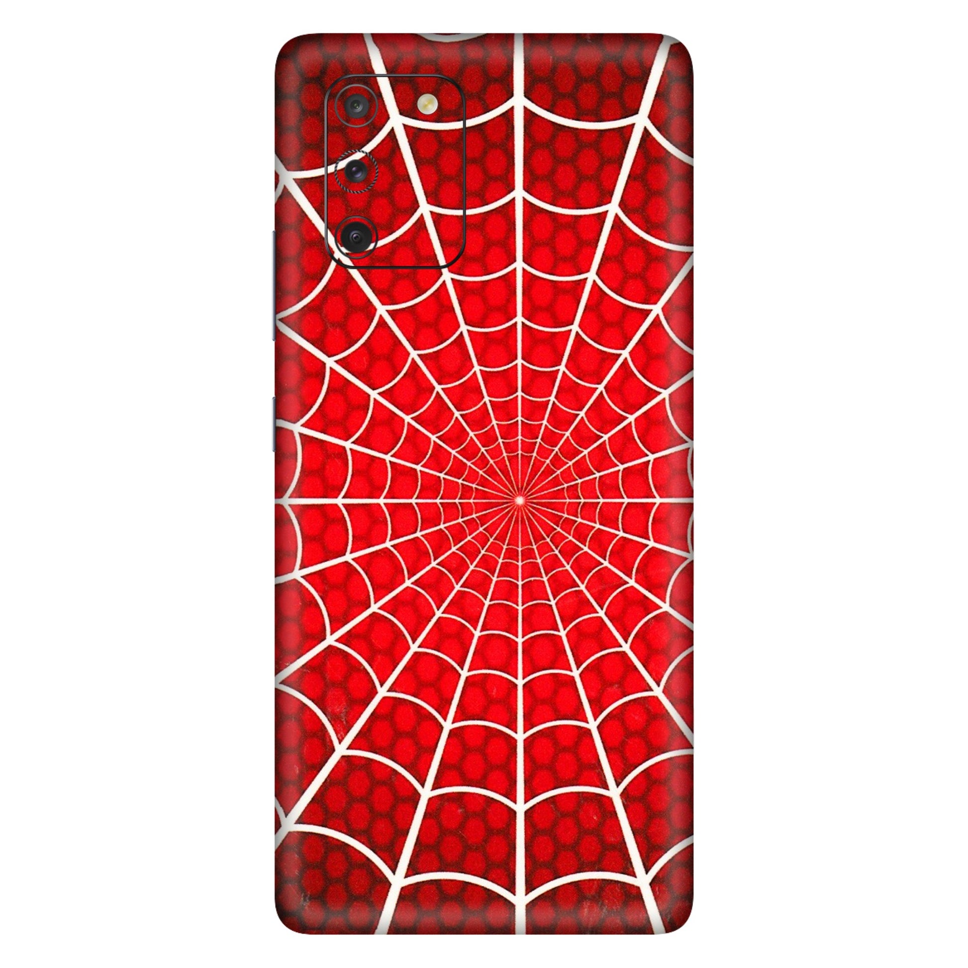 Samsung A/S Series Phone Skins (All Models) - Classic Spidey Web - 3D Embossed Finish (L-115) Samsung Galaxy S10 Lite
