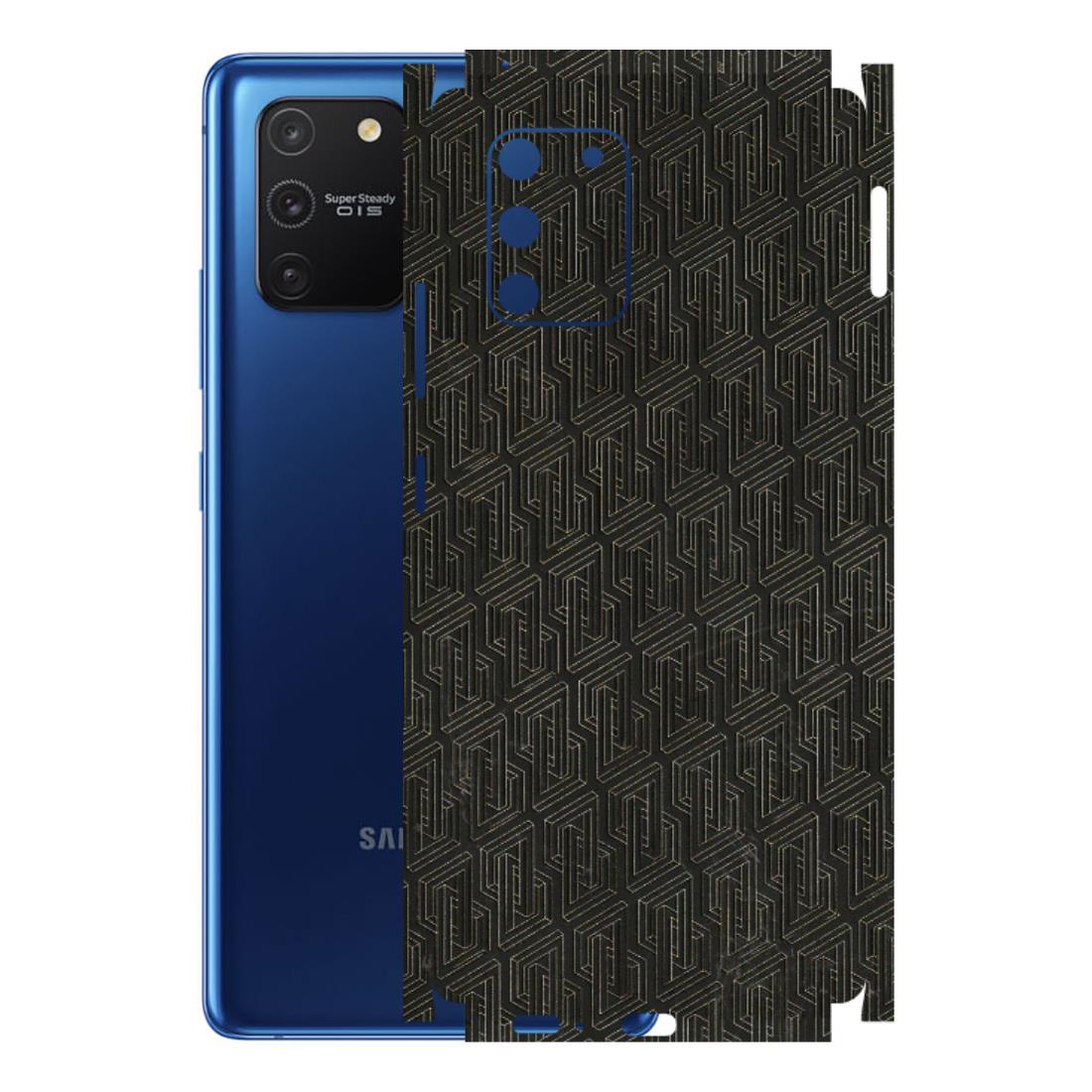 Samsung A/S Series Phone Skins (All Models) - Black Abstract Pattern - 3D Embossed Finish (L-117) Samsung Galaxy S10 Lite