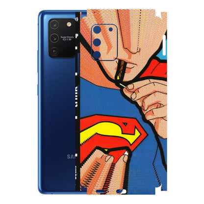 Samsung A/S Series Phone Skins (All Models) - Superman Sutta - 3D Embossed Finish (L-130) Samsung Galaxy S10 Lite