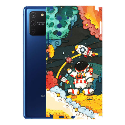Samsung A/S Series Phone Skins (All Models) - Astronauts & Spaceship - 3D Embossed Finish (L-145) Samsung Galaxy S10 Lite