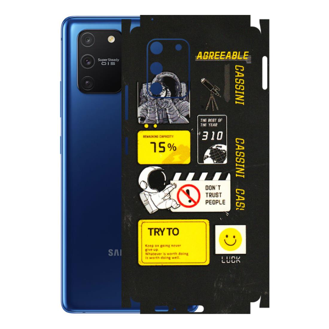 Samsung A/S Series Phone Skins (All Models) - Black Cassini - 3D Embossed Finish (L-161) Samsung Galaxy S10 Lite