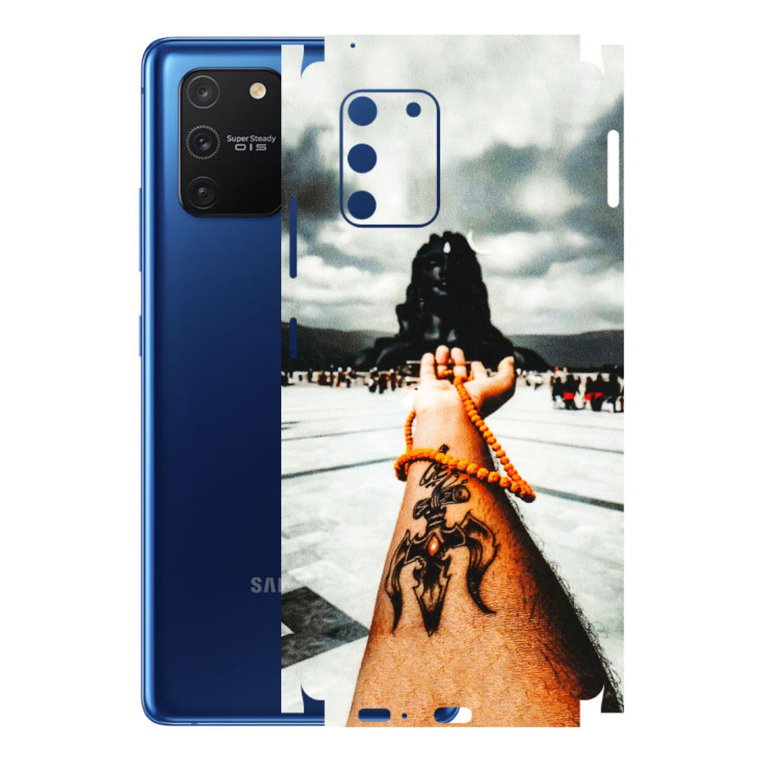Samsung A/S Series Phone Skins (All Models) - Jai Adiyogi Mahakaal - 3D Embossed Finish (L-164) Samsung Galaxy S10 Lite