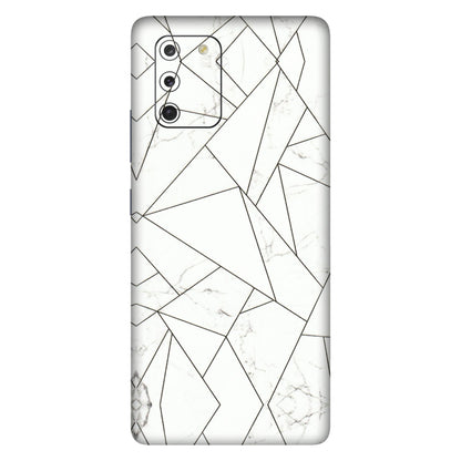 Samsung A/S Series Phone Skins (All Models) - Luxury White Marble Effect - 3D Embossed Finish (L-168) Samsung Galaxy S10 Lite