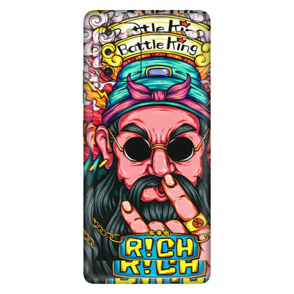 Samsung A/S Series Phone Skins (All Models) - Battle King Dude Face - 3D Embossed Finish (L-178) Samsung Galaxy S10 Lite