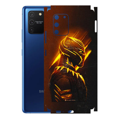 Samsung A/S Series Phone Skins (All Models) - Gold Black Panther - 3D Embossed Finish (L-181) Samsung Galaxy S10 Lite
