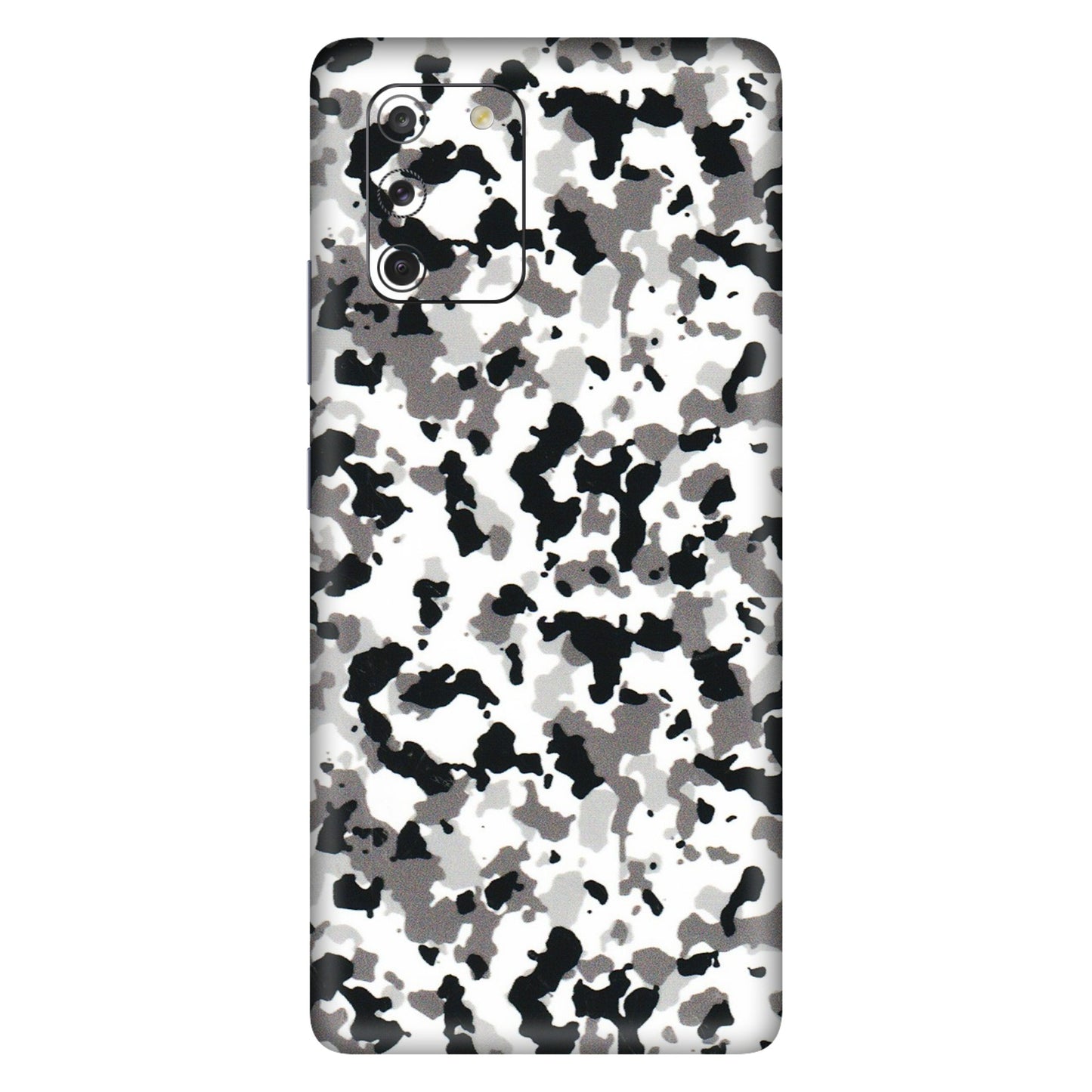 Samsung A/S Series Phone Skins (All Models) - White Black Camouflage - 3D Embossed Finish (L-18) Samsung Galaxy S10 Lite